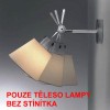 TOLOMEO PARETE DIFF. Nástěnná lampa, těleso leštěný hliník, pro žárovku1x70W, E27, 230V, IP20, l=240mm, POUZE TĚLESO BEZ STÍNÍTKA náhled 2