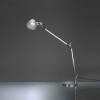 TOLOMEO LED DIRECT Stolní lampa, ramena hliník leštěný, klobouk mat, 10W LED, teplá 3000K, 500lm, svítí dolů, 230V, IP20, l=max.=1220mm, 2 ramena cca 550mm+550mm, vč stmívače, BEZ ZÁKLADNY náhled 1