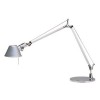 TOLOMEO MINI BIANCA Stolní lampa, těleso hliník, barva bílá, pro žárovku 1x70W, E27, 230V, IP20, l=max.=1080mm, dvě ramena cca 450mm + 450mm, vč. vypínače, základna SAMOSTATNĚ náhled 1