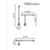 TIZIO LED Stolní lampa těleso kov, povrch černá, LED 8W, 468lm, teplá 3000K, Ra90, 230V, h=1190mm, vč vypínače náhled 6