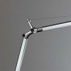 TOLOMEO BIANCO Stolní lampa, těleso hliník, ramena hliník lesk, klobouk elox bílá, pro žárovku 1x70W, E27, 230V, IP20, 2 ramena cca 480mm + 530mm, BEZ ZÁKLADNY, vč vypínače náhled 4