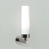 NAKIT 40W E14 do koupelny IP44 Nástěnné svítidlo, základna kov, povrch chrom lesk, difuzor sklo opál, pro žárovku 40W, E14, 230V, do koupelny IP44, tř.2, 120x250mm náhled 1