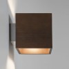 CREMONA Nástěnné svítidlo, základna kov, povrch elox, kryt ořechové dřevo, pro žárovku 60W, E14, 230V, IP20, tř.1, rozměry 140x140x165mm, svítí nahoru/dolů náhled 2
