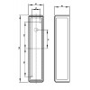 MASHIKO 360 Nástěnné svítidlo, materiál rámu kov, povrch zlatá, difuzor sklo opál, pro žár 2x40W, E14, stmív, 230V, do koupelny IP44, tř.1, rozměry 360x80x80mm náhled 7