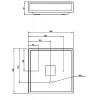 MASHIKO 300 Stropní svítidlo, materiál rámu kov, povrch chrom lesk, difuzor sklo opál, pro žár 2x60W, E27 230V, do koupelny IP44, tř.2, rozměry 300x300x87mm náhled 5