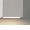 MOSTO Nástěnné svítidlo, tvar hranol, základna plast, povrch bílá, možnost barvení, difuzor plast čiré, pro žárovku 40W, G9, 230V, IP20, tř.1, rozměry 100x70x100mm, svítí nahoru/dolů náhled 3
