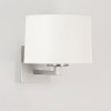 AZUMI Nástěnné svítidlo, základna kov, povrch nikl lesk, pro žárovku 60W, E27, 230V, IP20, tř.2, rozměry 255x215x224mm, STÍNÍTKO SAMOSTATNĚ náhled 5