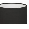 DRUM 150 Stínítko pro nástěnné svítidla, materiál textil, povrch vnější černá, vnitřní bílá, E27/ES, rozměry d=150mm, h=120mm, POUZE STÍNÍTKO BEZ ZÁKLADNY náhled 4