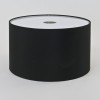 DRUM 420 Stínítko svítidla, drátěný rám, stínítko textil, barva černá, rozměry d=420mm, h=250mm, závěs svítidla SAMOSTATNĚ náhled 1