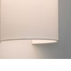 IOS Stínítko pro nástěnné svítidlo, materiál textil, povrch  bílá, rozměry 144x250x120mm, jedná se pouze o stínítko, základna dodávána SAMOSTATNĚ náhled 2