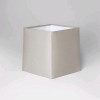 AZUMI Stínítko pro nástěnné svítidlo, tvar čtverec, materiál textil, povrch vnější tmel, vnitřní bílá, E27/ES, rozměry 180x175mm, vč. redukčního kroužku E14, POUZE STÍNÍTKO BEZ ZÁKLADNY