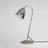 JOEL Stolní lampa, nastavitelný kryt, základna kov, povrch chrom lesk, kryt kov vnější černá, vnitřní bílá, pro žár 42W, E27, 230V, IP20, tř.2, rozměry 550x470mm, vypínač na kabelu náhled 2