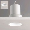 TRIMLESS BODOVÉ KRUH Stropní vestavné svítidlo, výklopné +-20°, materiál kov, povrch bílá, LED 7,4W, teplá 2700K, 528lm, Ra80, 230V, IP20, tř.3, rozměry d=72mm, h=74mm, BEZ trafa, vč.sv.zdr náhled 4