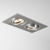 BINTONIT 2x50W GU10 Stropní, podhledové svítidlo, výklopné +-20°, materiál hliník, povrch bílá, pro žárovku 2x50W, GU10, 230V, IP20, tř.1, rozměry 210x100x143mm náhled 4