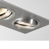BINTONIT 2x50W GU10 Stropní, podhledové svítidlo, výklopné +-20°, materiál hliník, povrch bílá, pro žárovku 2x50W, GU10, 230V, IP20, tř.1, rozměry 210x100x143mm náhled 5