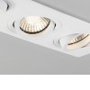 BINTONIT 2x50W GU10 Stropní, podhledové svítidlo, výklopné +-20°, materiál hliník, povrch bílá, pro žárovku 2x50W, GU10, 230V, IP20, tř.1, rozměry 210x100x143mm náhled 7