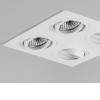 BINTONIT 2x50W GU10 Stropní, podhledové svítidlo, výklopné +-20°, materiál hliník, povrch bílá, pro žárovku 2x50W, GU10, 230V, IP20, tř.1, rozměry 210x100x143mm náhled 11