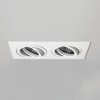 BINTONIT 2x50W GU10 Stropní, podhledové svítidlo, výklopné +-20°, materiál hliník, povrch bílá, pro žárovku 2x50W, GU10, 230V, IP20, tř.1, rozměry 210x100x143mm náhled 1