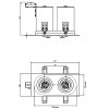 BINTONIT 2x50W GU10 Stropní, podhledové svítidlo, výklopné +-20°, materiál hliník, povrch bílá, pro žárovku 2x50W, GU10, 230V, IP20, tř.1, rozměry 210x100x143mm náhled 17