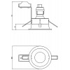 MINIMA BODOVÉ KRUH Stropní vestavné svítidlo, materiál kov, povrch bílá, pro žárovku 50W, GU10, 230V, IP65, tř.2, rozměry d=95mm, h=92mm náhled 18