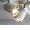 ASCOLI Stropní bodové svítidlo, nastavitelný směr svícení, materiál kov, povrch bronz, pro žárovku 3x50W, GU10, 230V, IP20, tř.2, rozměry d=220mm, h=125mm náhled 3