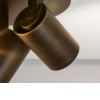 ASCOLI Stropní bodové svítidlo, nastavitelný směr svícení, materiál kov, povrch bronz, pro žárovku 3x50W, GU10, 230V, IP20, tř.2, rozměry d=220mm, h=125mm náhled 4