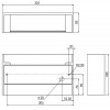 PELLA Nástěnné svítidlo, základna kov, materiál sádra, povrch bílá, pro žárovku 1x60W, E27, 230V, IP20, tř.1, rozměry 180x325x85mm, svítí nahoru/dolů náhled 6