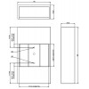 PELLA Nástěnné svítidlo, základna kov, materiál sádra, povrch bílá, pro žárovku 2x50W, GU10, 230V, IP20, tř.1, rozměry 325x190x80mm, svítí nahoru/dolů náhled 7