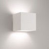 COTUN 60W E27 Nástěnné svítidlo, základna kov, materiál sádra, povrch bílá, čtvercové průzory, pro žárovku 60W, E27, 230V, IP20, tř.1, rozměry 195x165x165mm, svítí nahoru/dolů náhled 1