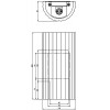 KYMI Nástěnné svítidlo, základna kov, materiál sádra, povrch bílá, imitace vroubkování, pro žárovku 2x50W, GU10, 230V, IP20, tř.1, rozměry 89x133x220mm, svítí nahoru/dolů náhled 6