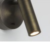 ENNA LED Nástěnné svítidlo, nastav směr svícení, kruhová základna kov, povrch nikl mat, LED 3W, teplá 2700K, 95lm, Ra80, 230V, IP20, tř.1, rozměry d=80mm, 155x110mm, vč. vypínače, vč. trafa náhled 3