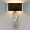 CASERTA Nástěnné svítidlo, materiál kov, povrch nikl mat, dekorace propletenců, pro žárovku 60W, E27, 230V, IP20, tř.3, d=130mm, h=590mm, STÍNÍTKO SAMOSTATNĚ náhled 2