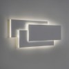 EDGE LED Nástěnné svítidlo, tři podsvícené základny, materiál kov, povrch bílá, LED 12,8W, teplá 3000K, 396lm, Ra80, 700mA, IP20, tř.1, rozměry 562x206x54mm, BEZ trafa náhled 1