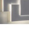 EDGE LED Nástěnné svítidlo, tři podsvícené základny, materiál kov, povrch bílá, LED 12,8W, teplá 3000K, 396lm, Ra80, 700mA, IP20, tř.1, rozměry 562x206x54mm, BEZ trafa náhled 3