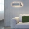 EDGE LED Nástěnné svítidlo, tři podsvícené základny, materiál kov, povrch bílá, LED 12,8W, teplá 3000K, 396lm, Ra80, 700mA, IP20, tř.1, rozměry 562x206x54mm, BEZ trafa náhled 7
