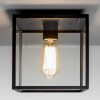 BOX Přisazené stropní venkovní svítidlo, základna kov, povrch černá, kryt sklo čiré s rámem, pro žárovku 1x60W, E27, 230V, IP23, tř.1, rozměry 200x200x223mm náhled 1
