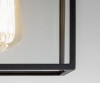 BOX Přisazené stropní venkovní svítidlo, základna kov, povrch černá, kryt sklo čiré s rámem, pro žárovku 1x60W, E27, 230V, IP23, tř.1, rozměry 200x200x223mm náhled 3