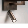 AZUMI LED Nástěnné svítidlo s nastav bodovkou, základna kov, povrch nikl mat, imitace opotřebení, pro žárovku 60W, E27 + LED 1W, 230V, IP20, tř.1, d=209mm, h=120mm, vč. vypínače, vč. trafa, STÍNÍTKO SA náhled 8