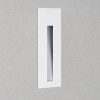 BORGO 43 Vestavné svítidlo do stěny, těleso kov, povrch bílá, kapsa bílá, LED 1W, teplá 3000K, 27lm, Ra80, 350mA, do koupelny IP65, tř.3, 133x48x78mm, vč. montážního boxu, svítí dolů náhled 1