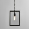 DOMOV PENDANT 60W E27 Závěsné venkovní svítidlo, základna kov, povrch černá, kryt sklo čiré, pro žárovku 1x60W, E27, A60, 230V, IP23, tř.2, 360x250mm, závěsný řetěz l=2160mm, lze zkrátit náhled 1
