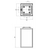 HOMEFIELD Přisazené stropní venkovní svítidlo, základna kov, povrch černá, kryt sklo čiré s rámem, pro žárovku 1x60W, E27, 230V, IP23, tř.1, rozměry 200x200x335mm náhled 6