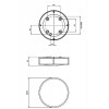 MASHIKO 300-400 Stropní svítidlo, materiál rámu kov, povrch bronz, imitace opotřebení, difuzor sklo opál, pro žárovku 60W, E27, 230V, do koupelny IP44, tř.2, rozměry h=90mm, d=300mm náhled 6