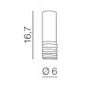 LOCUS Stropní přisazené svítidlo, těleso hliník, povrch černá, pro žárovku 1x35W, GU10, 230V, IP20, rozměry d=60mm, h=167mm. náhled 5