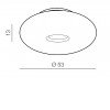 OPTIMUS 53 ROUND Stropní svítidlo, základna hliník, difuzor plast opál, pro žárovku 4x40W, 230V, zvýšené kryté IP44, rozměry d=530mm, h=130mm náhled 2