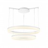 INTER WHITE 80/60 Závěsné svítidlo, těleso kov, povrch bílá, difuzor akryl, LED 24W+32W, teplá 3000K, 5600lm/cca 280W žár., 230V, IP20, tř.1, d=600mm/800mm, závěs l=1400mm, lze zkrátit náhled 1