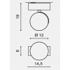 JERRY 1x50W GU10 ES111 Stropní nebo nástěnné bodové svítidlo, nastavitelný směr svícení, materiál hliník, povrch bílá, pro žárovku 1x50W, GU10 ES111, 230V, IP20, tř.1, rozměry d=120mm, h=190mm. náhled 3