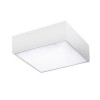 MONZA S Stropní, přisazené, čtvercové svítidlo, základna hliník, povrch bílá, difuzor akryl plast opál, LED 50W, 4400lm, neutrální 4000K, 230V, IP20, tř.1, rozměry 400x400x55mm náhled 2