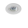 ABSUM R 1x50W, GU10 Stropní, podhledové, bodové, svítidlo, kruhové, výklopné +-45°, těleso hliník, povrch bílá, pro žárovku 1x50W, GU10, 230V, IP20, rozměry d=95mm, h=25mm. náhled 1