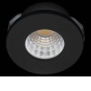 FILL Stropní vestavné bodové svítidlo, těleso hliník, povrch černá, LED 5W, 425lm, teplá 3000K, rozměry d=40mm, h=28mm. náhled 1