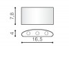 GINNA Nástěnné venkovní svítidlo, těleso kov, povrch černá, LED 6W, 500lm, teplá 3000K, 230V, IP54, rozměry 165x78x40mm, svítí nahoru/dolů. náhled 6